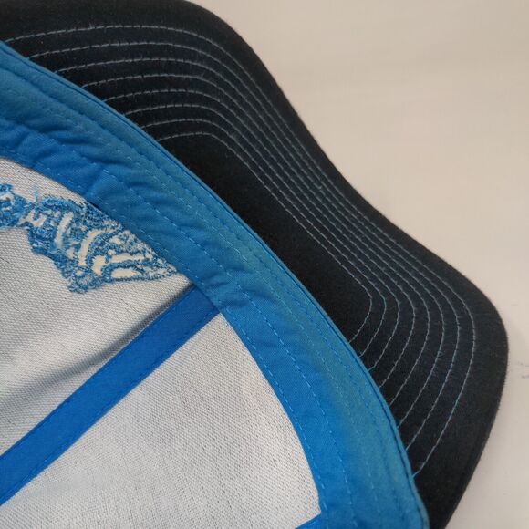 Pacific Snapback Mesh Back Trucker Hat Multi One Size Embroidered Fish - Picture 7 of 9